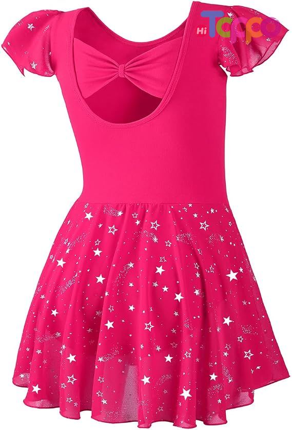 Girls Ballet Leotards Toddler Shiny Dance Leotard Dresses