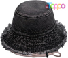 Wholesale Cotton Denim Distressed Bucket Sun Hat