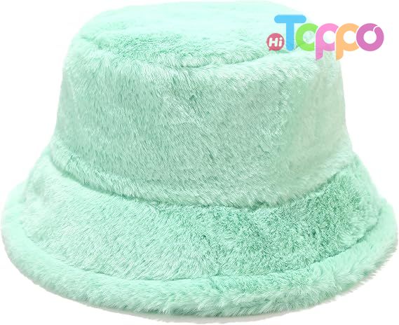 Wholesale Winter Faux Fur Fuzzy Bucket Hat Fluffy Warm Hat 