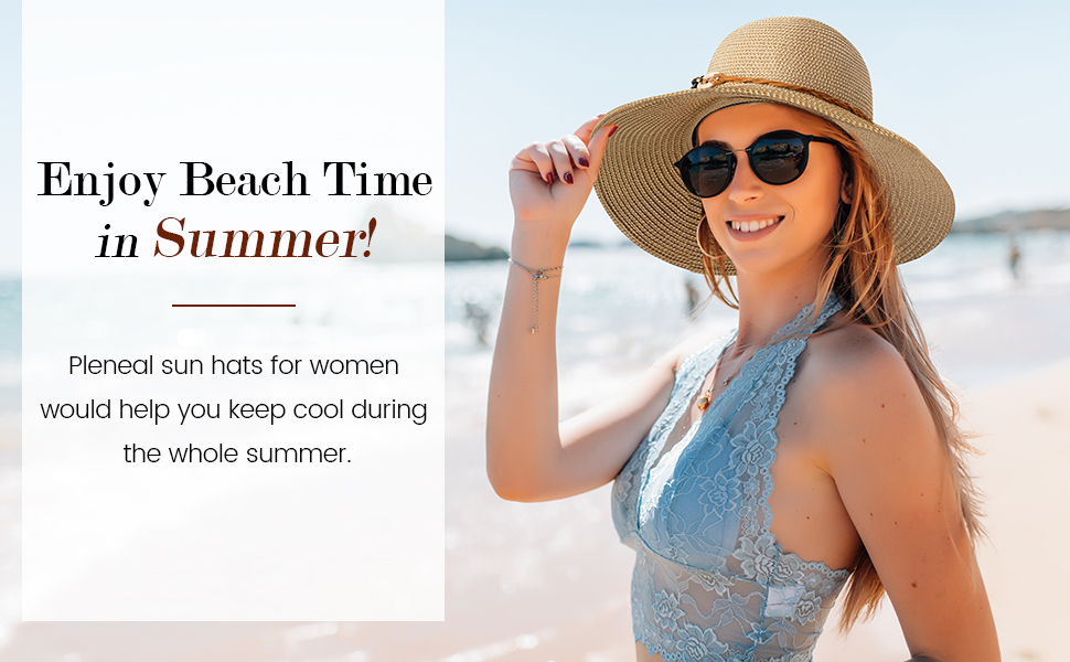 beach hats for women packable sun hat womens straw hats for women