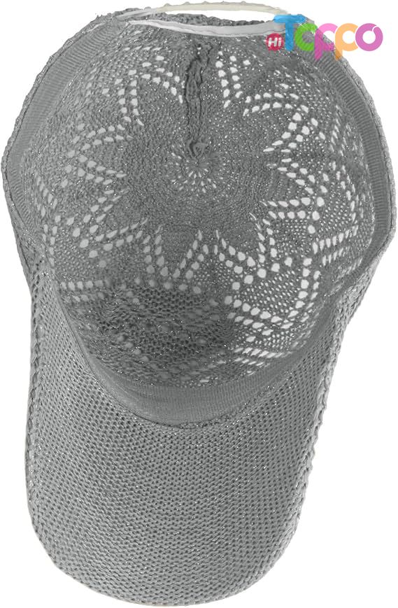 Custom Summer Crochet Breathable Ball Cap Beach Baseball Hats