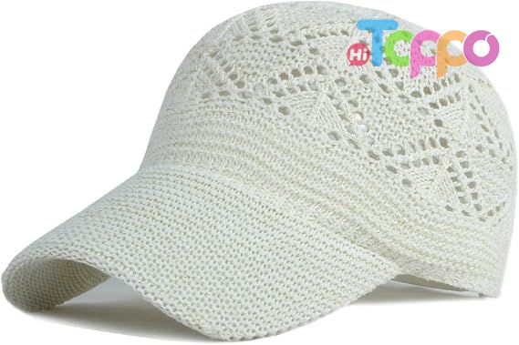 Custom Summer Crochet Breathable Ball Cap Beach Baseball Hats