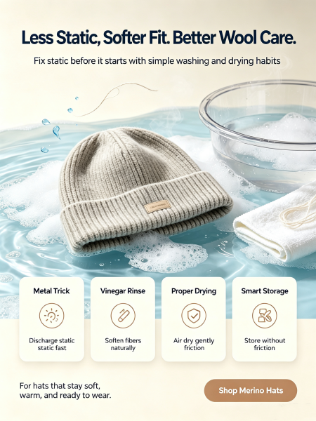 Practical Ways to Cut Static of Wool Beanies