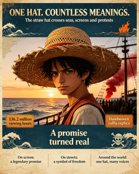 The Straw Hat Is Back—On Screen, On Shelves, and In the Streets