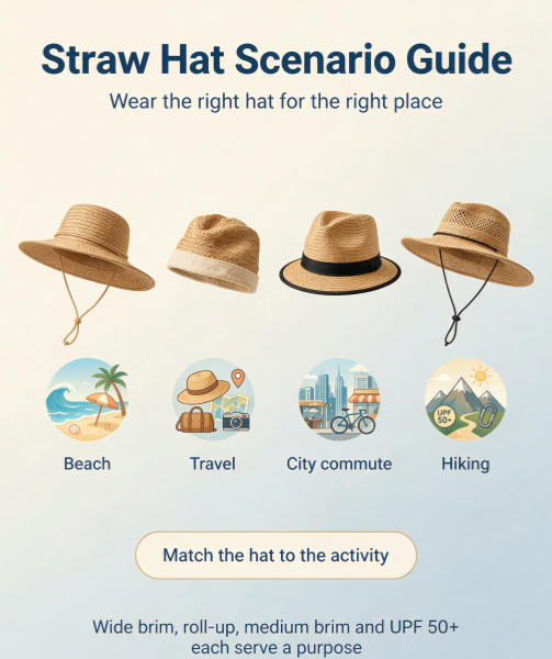 Best Straw Hats for Beach, Travel, Commute & Outdoor Scenarios