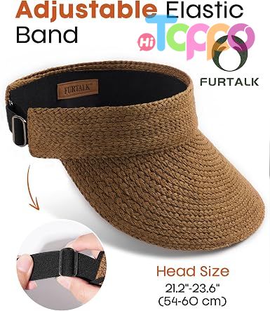 Summer Wide Brim Straw Sun Visors Foldable Ponytail Beach Women Hat
