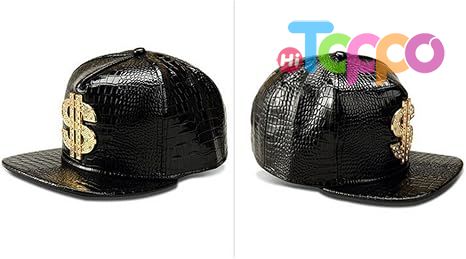 Hip Hop Flat-Brimmed Rock Adjustable Snapback Hat for Men and Women