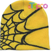 Casual Skullies Outdoor Gothic Spider Pattern Wool Acrylic Knitted Hat Beanies 