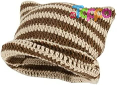 Hot Sale Fox Cat Beanie Vintage Grunge Accessories Slouchy Crochet Beanies