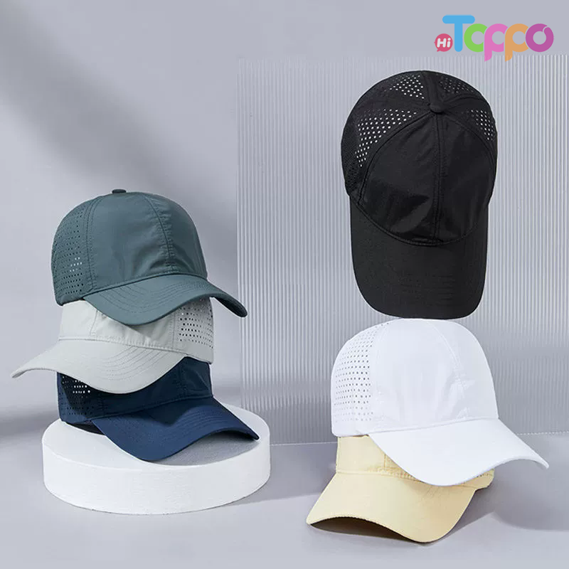Custom Baseball Cap Breathable Mesh Golf Hat Quick Dry 