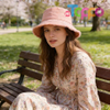 Casual Vacation Travel Accessories Wide Brim Cotton Bucket Hat 