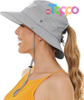 UPF50+ Large Breathable 3.5" Wide Brim Adjustable Beach Bucket Hat