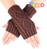 Custom Winter Arm Warmers Warm Fingerless Women Gloves Hand Crochet