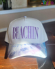 Custom Tie-Dye Brim Cotton Summer Embroidered Beachin Baseball Caps