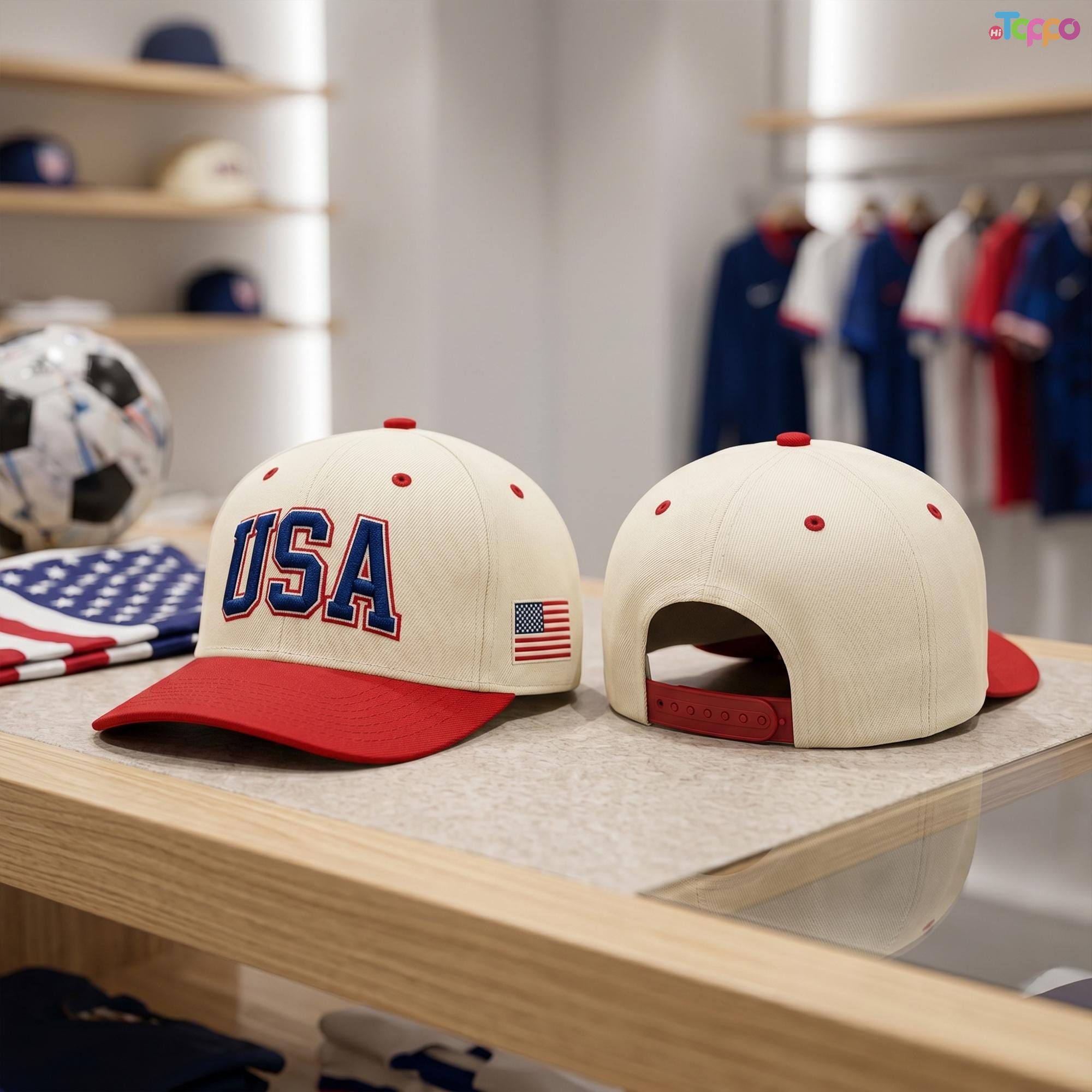USA Embroidered Baseball Hats for Independence Day & Sports Events