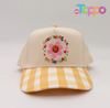 Custom Checkered Brim with Embroidery LOGO Baseball Caps