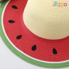Watermelon Print Straw Hat – Summer Beach Sun Hat