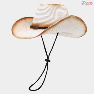 Spring Summer Wide Brim Shapeable Cowboy Straw Hat