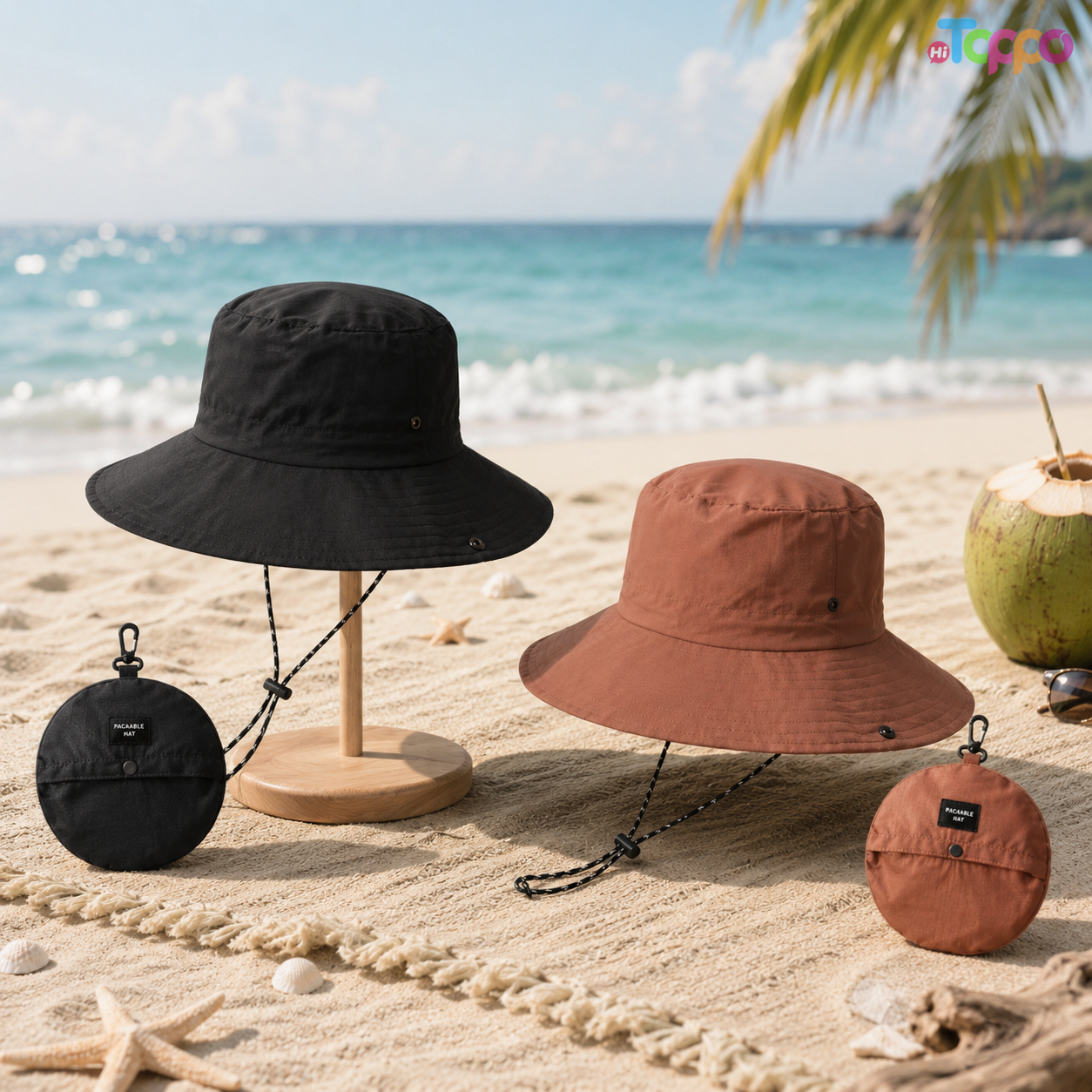 Custom Summer Foldable Lightweight Packable Bucket Hat