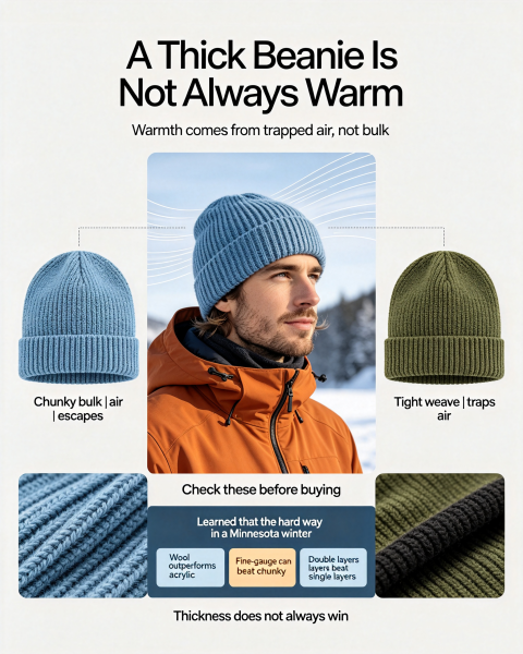 Beanie Thickness VS Real Warmth：Thick Does Not Always Mean Warmer