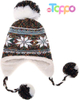 Wholesale Winter Soft Warm Fleece Lined Long Ear Straps Snow Ski Cap with Pompom