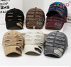 Hot Sale Adjustable Brim Outdoor Unisex Vintage Letter Print Sun Hat 