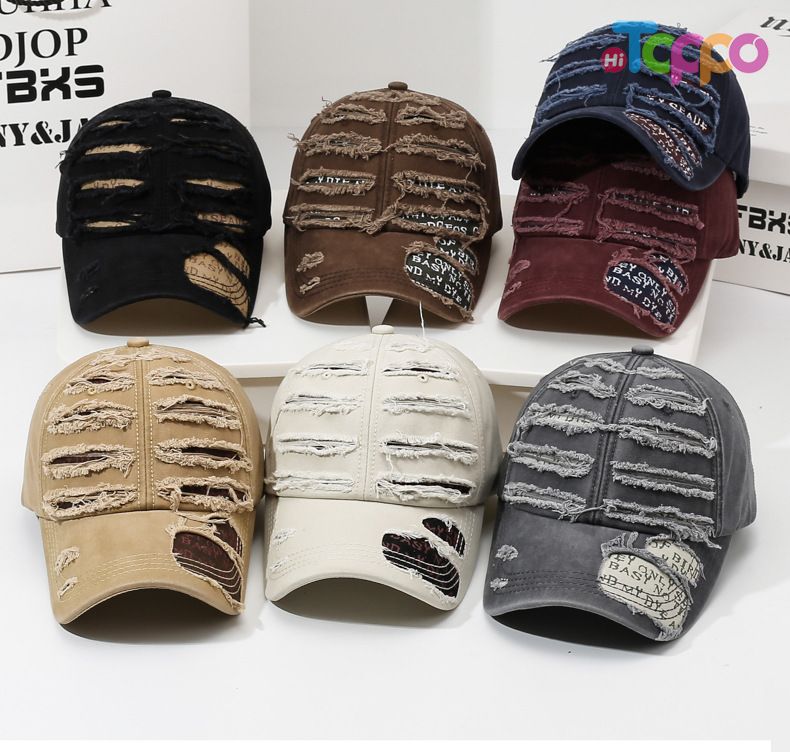 Hot Sale Adjustable Brim Outdoor Unisex Vintage Letter Print Sun Hat 