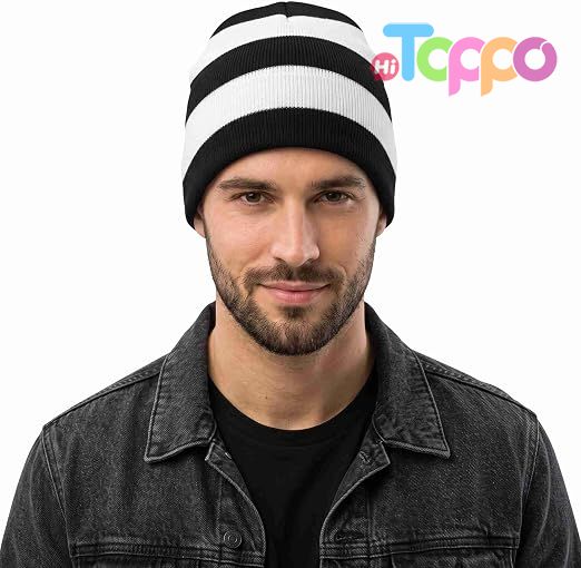 Hot Sale Unisex Striped Knit Beanie Hat