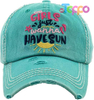 Custom Vintage Embroidered Distressed Baseball Cap Dad Hat