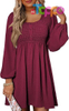 Custom 2026 Casual Long Sleeve Mini Dress for Women 