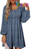 Custom 2026 Casual Long Sleeve Mini Dress for Women 