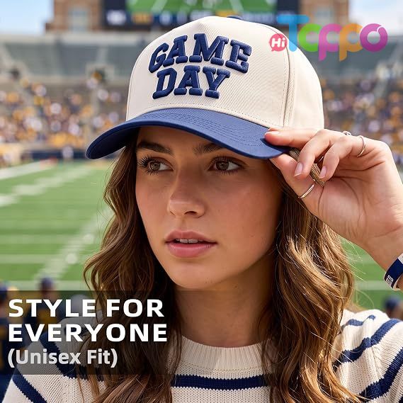 Hot Sale Vintage Embroidered Football Season Hat Sports Fan Baseball Cap