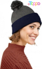  Custom Women Winter Cozy Acrylic Knit Beanie Hat with POM POM