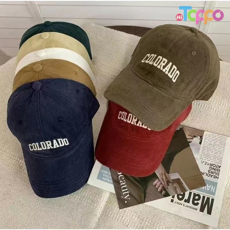 Unstructured Vintage Colorado Embroidered Baseball Cap | Hard Top Cotton Dad Hat 