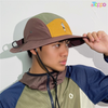 Retro Color-Block Quick-Dry Bucket Hat – Outdoor Hiking, Camping & Sun Protection Hat