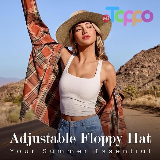  UPF 50+ Foldable Wide Brim Pleneal Beach Sun Staw Hats