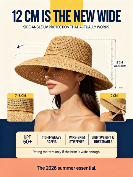 12cm Is the New Sun-Protection Standard for Straw Hats