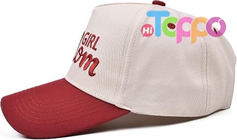 Vintage Two-Tone Women's Baseball Cap with Mama Hat 
