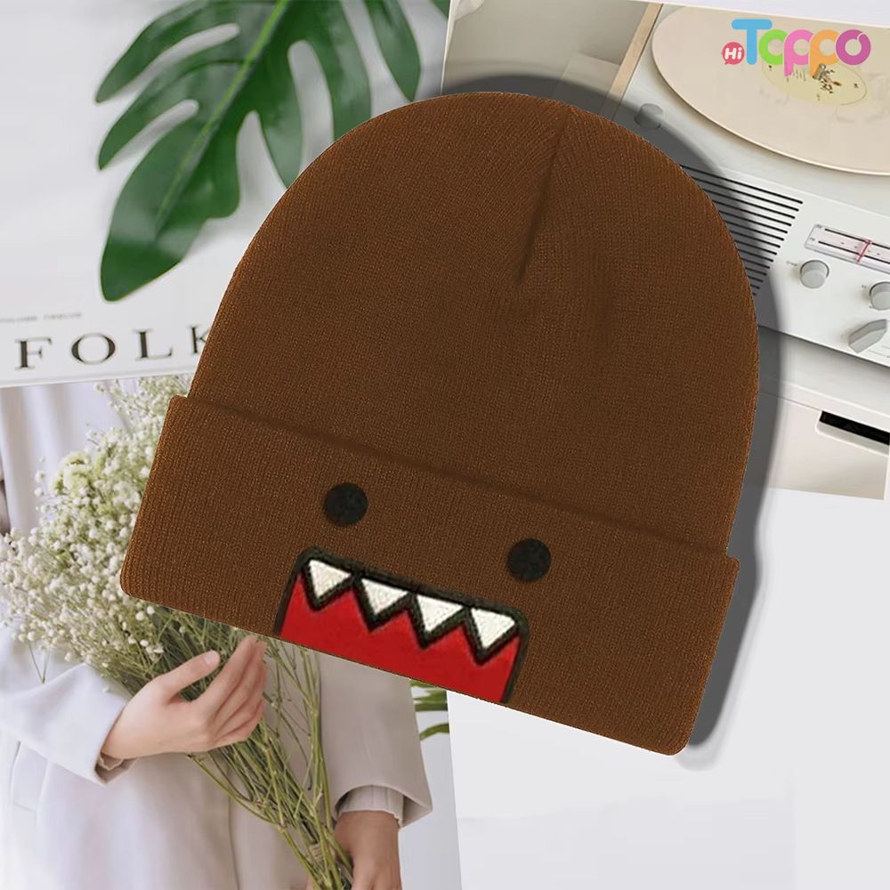  Cartoon Embroidered Unisex Adult Knit Beanie