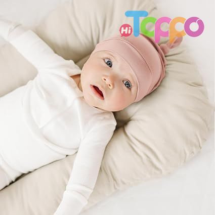 Knot Sleepy Buttery Soft Stretchy Fabric 8 Pack Baby Newborn Hats Beanie Hat for Infant 0-6 Months 