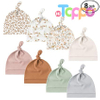 Knot Sleepy Buttery Soft Stretchy Fabric 8 Pack Baby Newborn Hats Beanie Hat for Infant 0-6 Months 