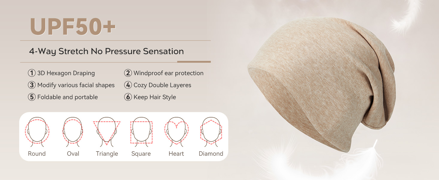 breathable soft lightweight beanie hat