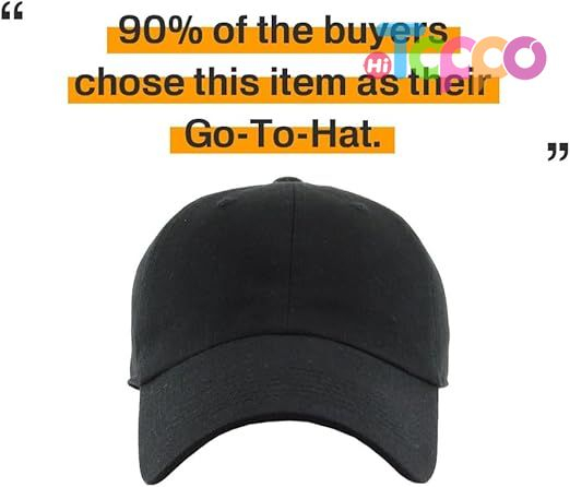 Custom Classic Unisex Cotton Adjustable Low Crown Baseball Cap – Plain Dad Hat