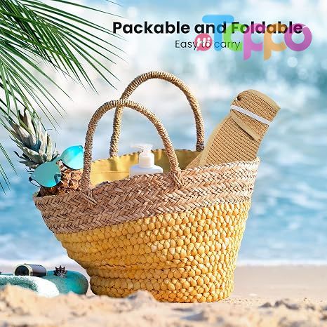 Hot Sale Wide Brim Hat Roll-up Straw Sun Visor Hat for Women 