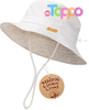 Summer Bucket Hat Kids Sun Protection Beach Hat Cotton Baby Hats