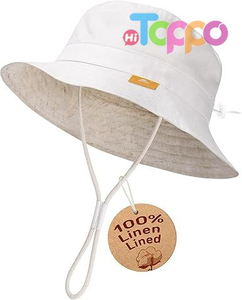 Summer Bucket Hat Kids Sun Protection Beach Hat Cotton Baby Hats