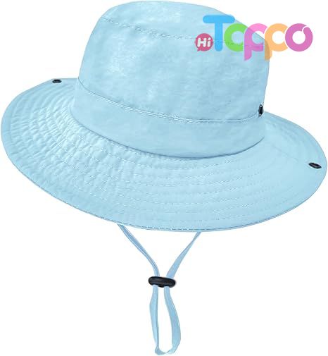 Outdoor UPF 50+ Quick Dry Foldable Lightweight Adjustable Fishing Kids Sun Bucket Hat