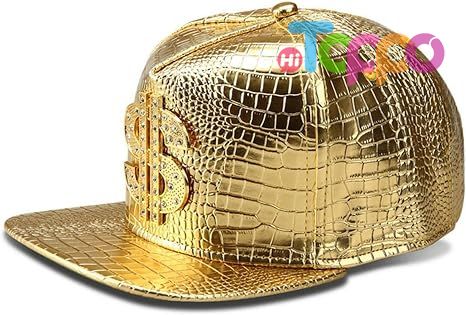 Hip Hop Flat-Brimmed Rock Adjustable Snapback Hat for Men and Women