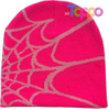 Casual Skullies Outdoor Gothic Spider Pattern Wool Acrylic Knitted Hat Beanies 