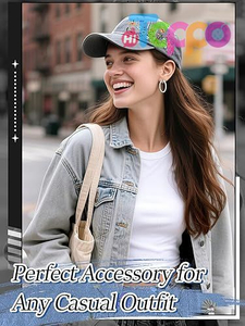 Trendy Casual Wear Soft Breathable Adjustable Embroidered Baseball Cap 